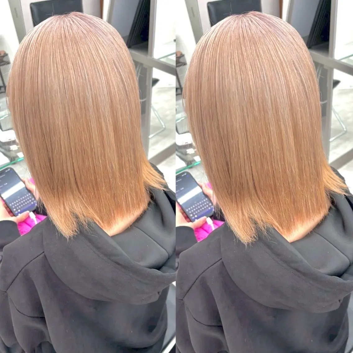 カラー ヘアカラー ヘアメ🎀ハイトーン 🩵エクステ🪄しほのヘアスタイル