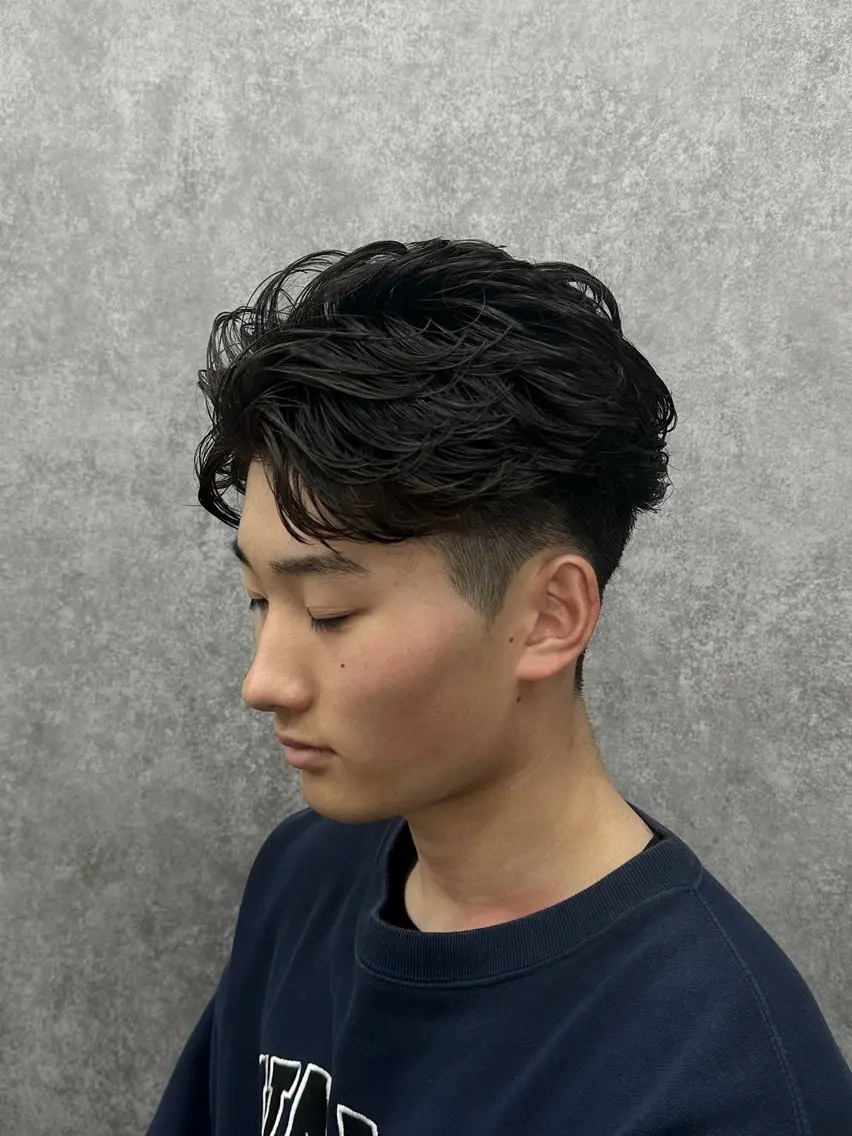 ショート カット パーマ ヘアセット 🔥フェザーパーマ 特化🔥勇斗のヘアスタイル
