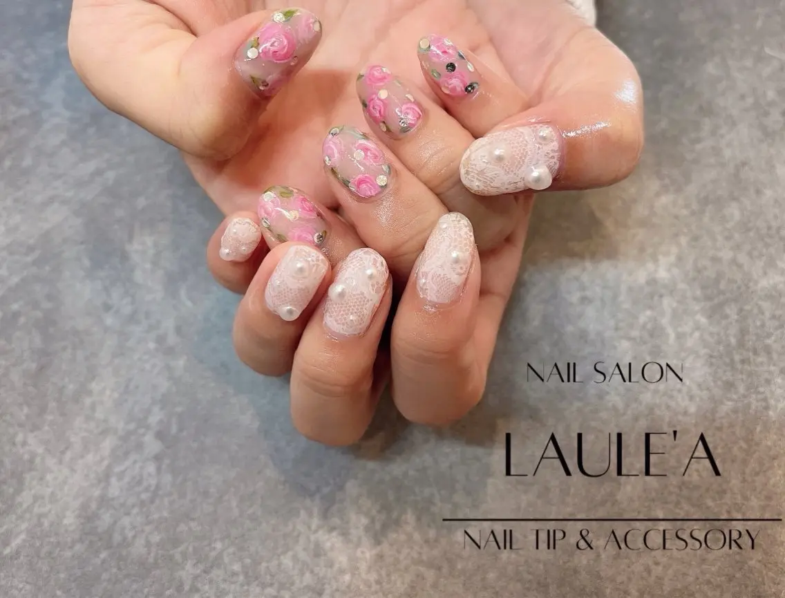 ネイル 持ち込み ハンドネイル nailsalon Laule'aのネイルデザイン