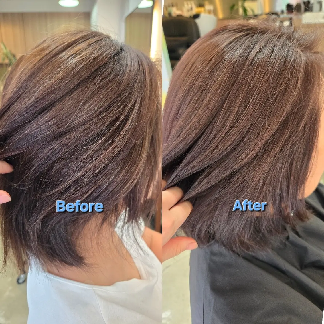 ミディアム カラー カット ヘアカラー トリートメント 野村 果音(カノン)のヘアスタイル