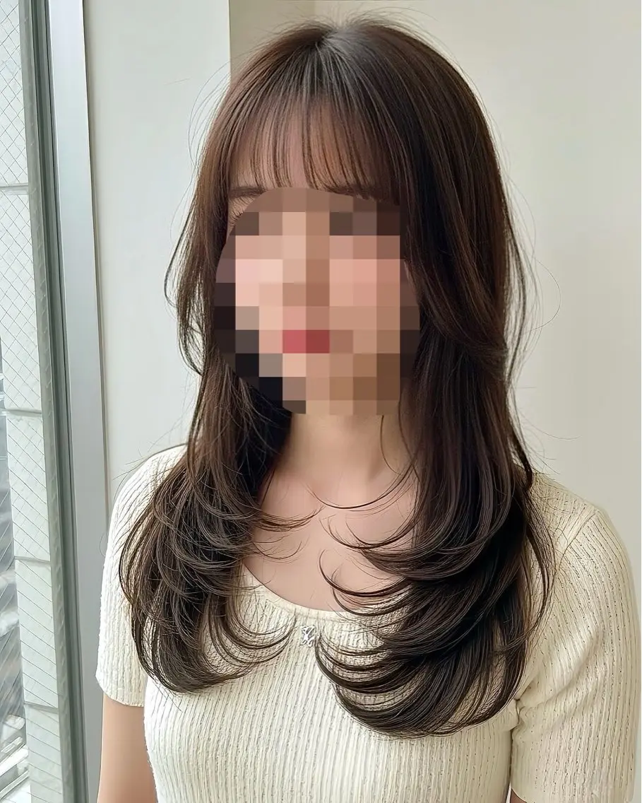 レイヤーカットの写真
