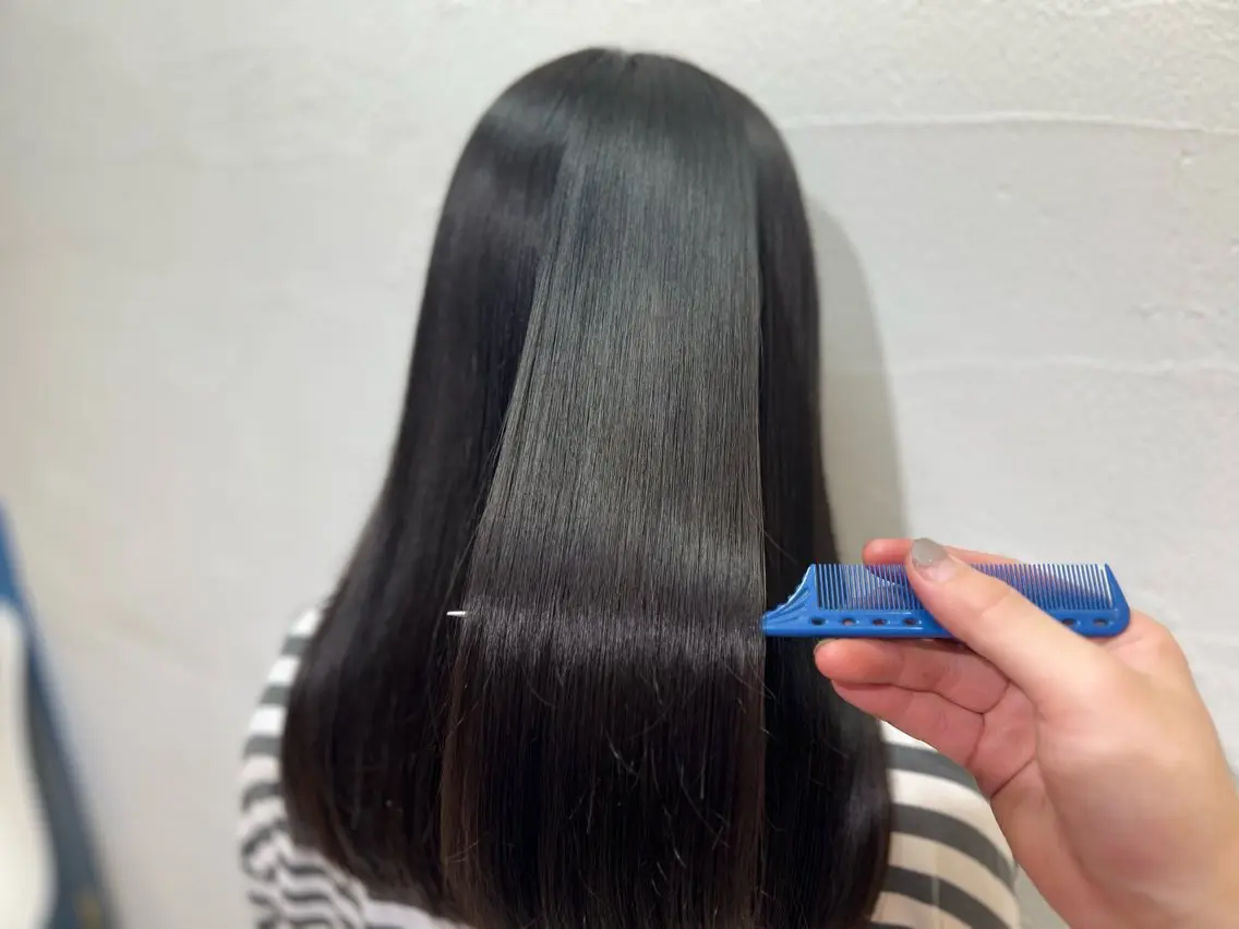 ロング カット 縮毛矯正 トリートメント ブリーチ/髪質改善 店長 板垣智大のヘアスタイル
