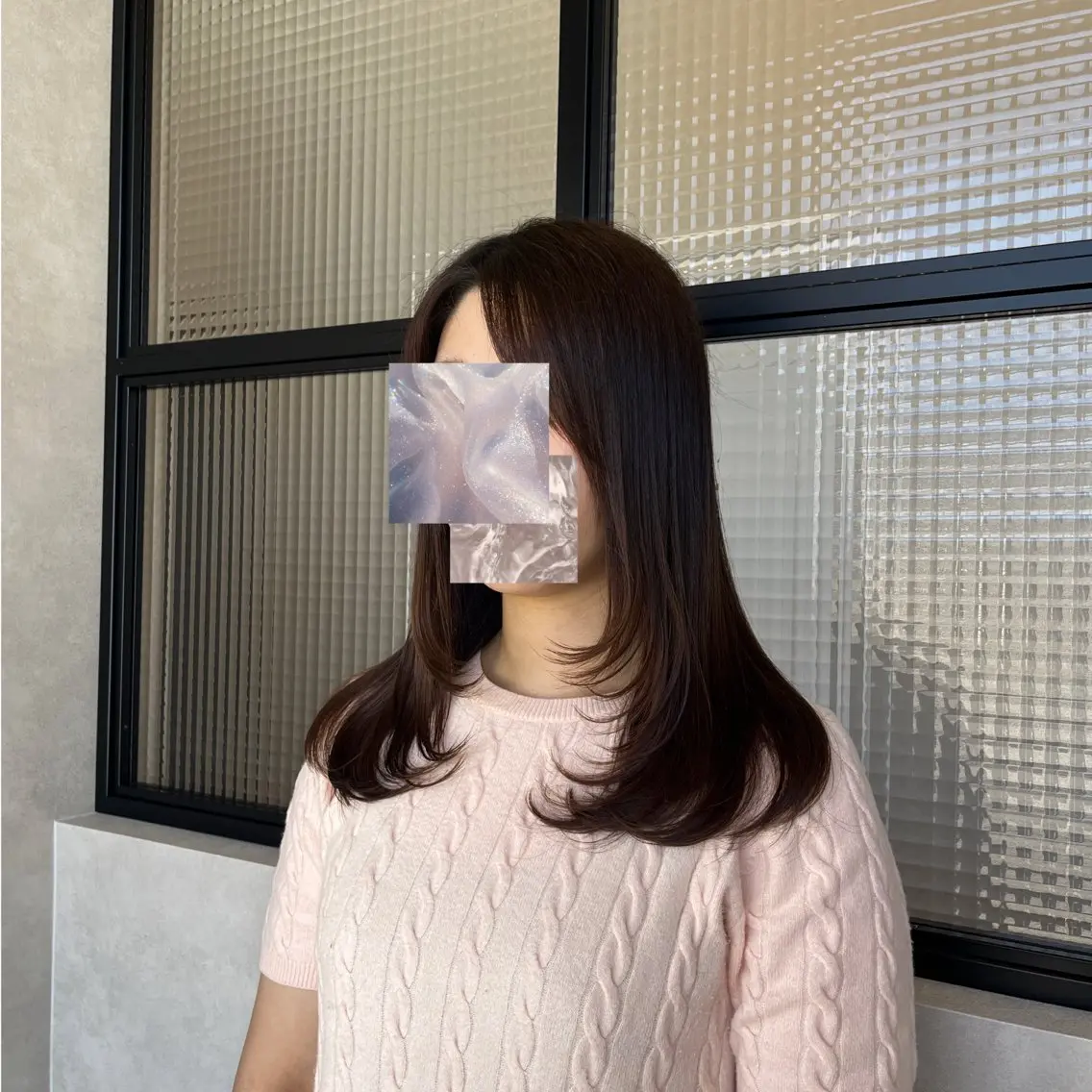 セミロング レイヤーカット 透明感カラー🪽/ 個室スパ🫧/はるかのヘアスタイル