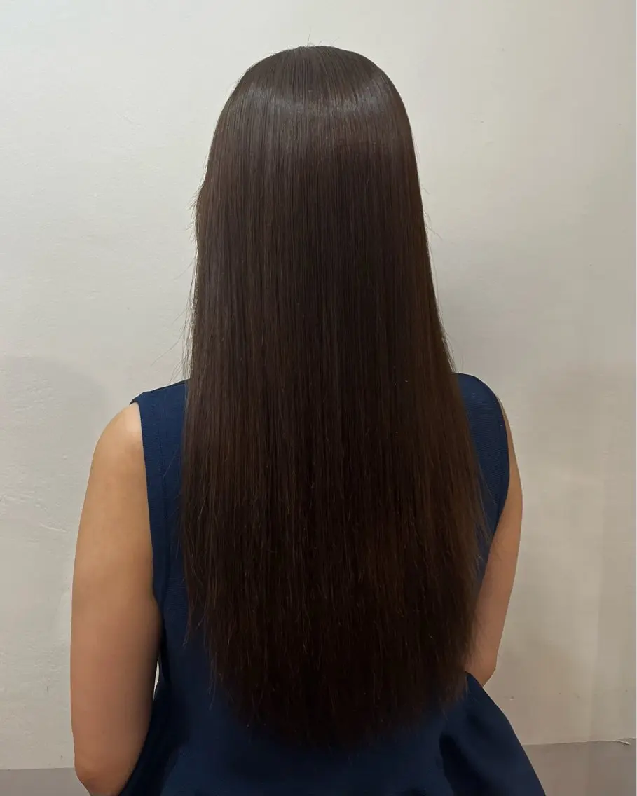 ロング カラー ブリーチ ブラウンカラー 透明感カラー デザインカラー ヘーゼル ヘアカラー トリートメント sayuri /大阪・心斎橋美容師のヘアスタイル