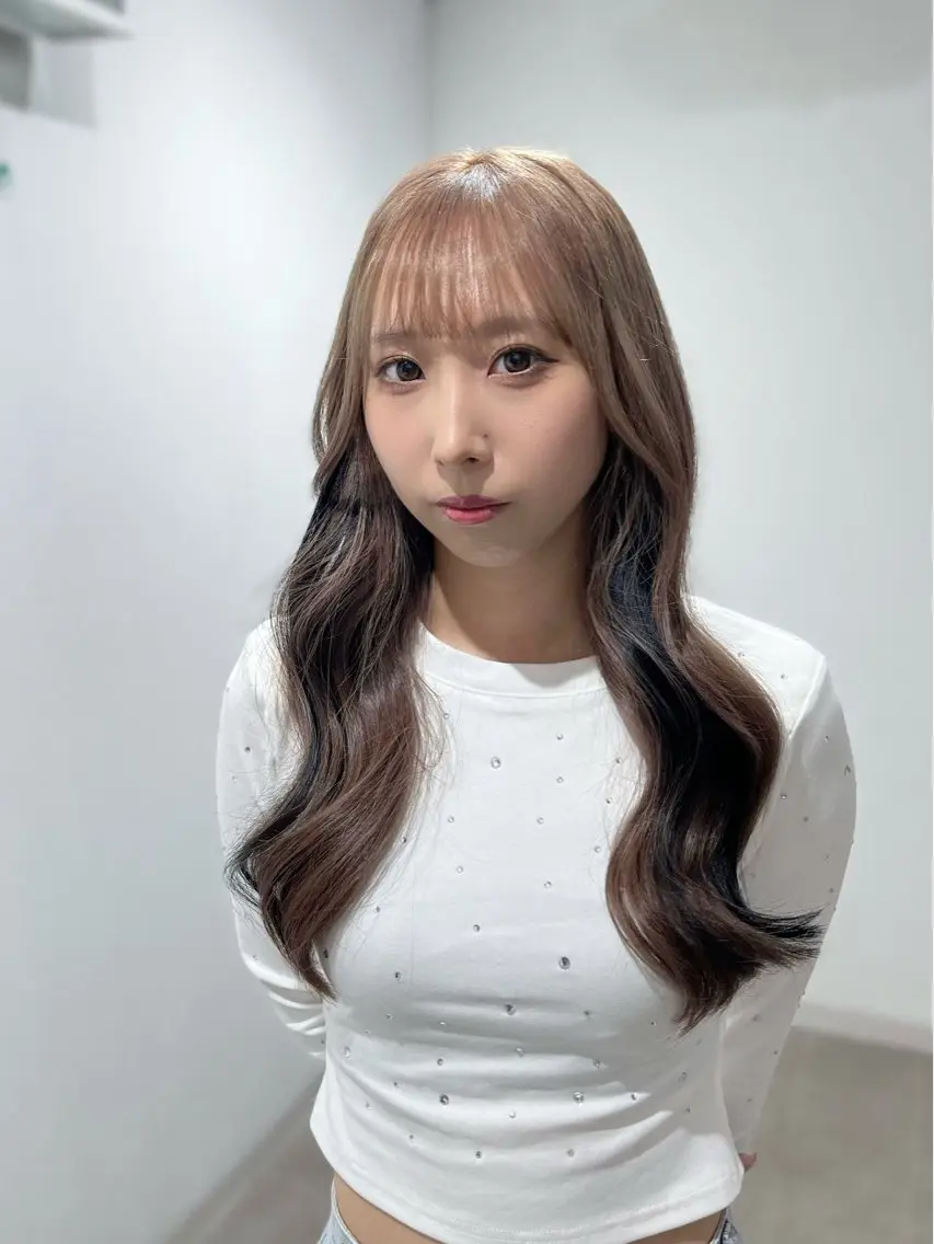 ロング カラー ブリーチ エクステ 韓国ヘア🇰🇷 RYOTAのヘアスタイル