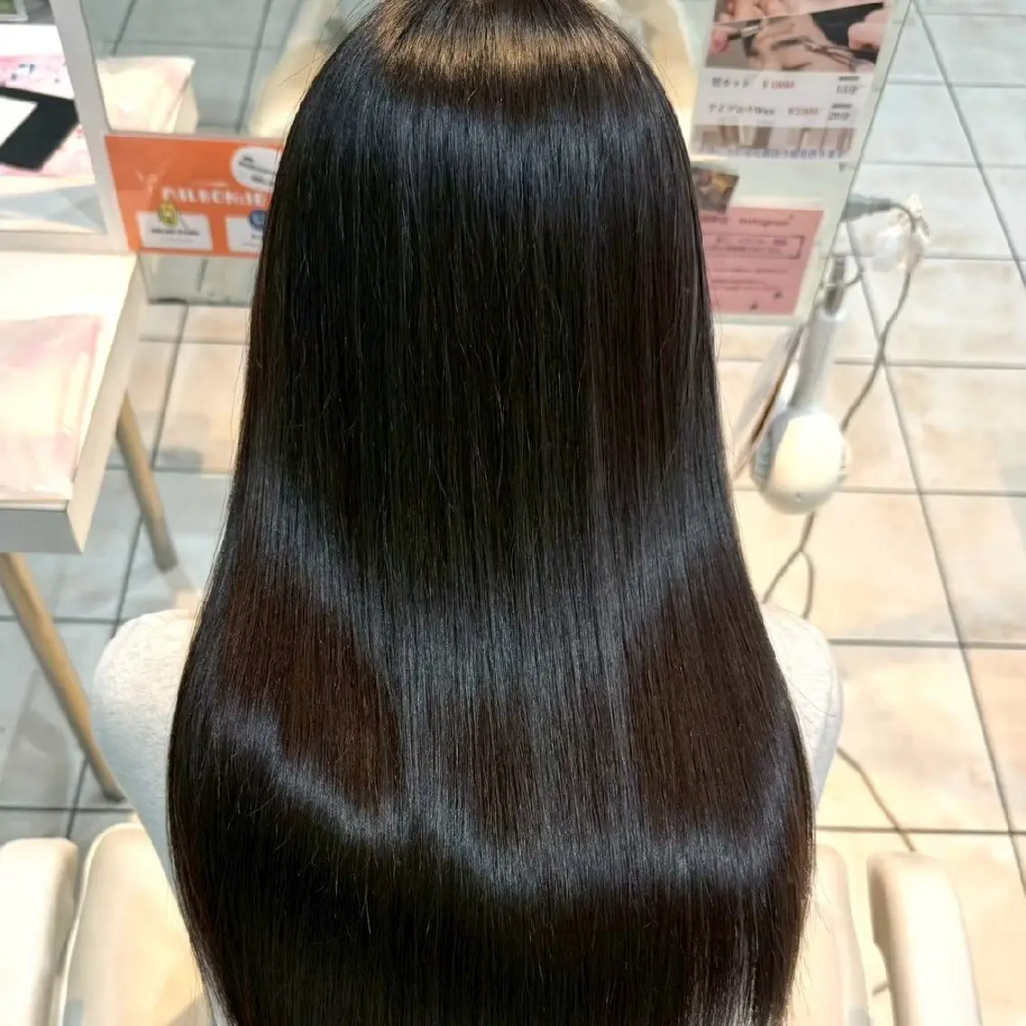 ロング カラー 縮毛矯正/ワンカラー モデル募集🫧田村のヘアスタイル