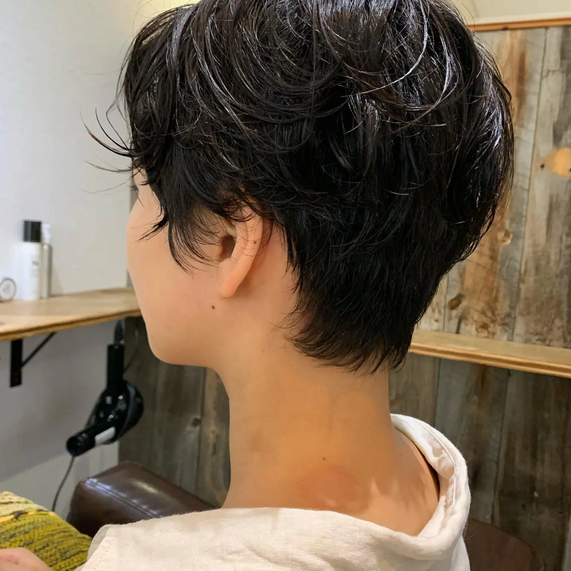 ショート パーマ ニュアンスパーマ カット パーマ トリートメント パーマ/透明感カラー /ボブ/吉田一生のヘアスタイル