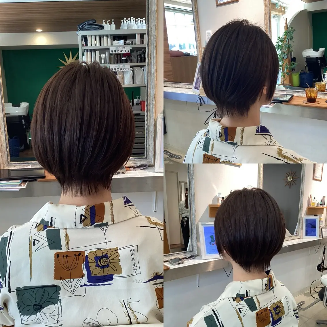 ショート カット ヘアカラー hair bonitaのヘアスタイル