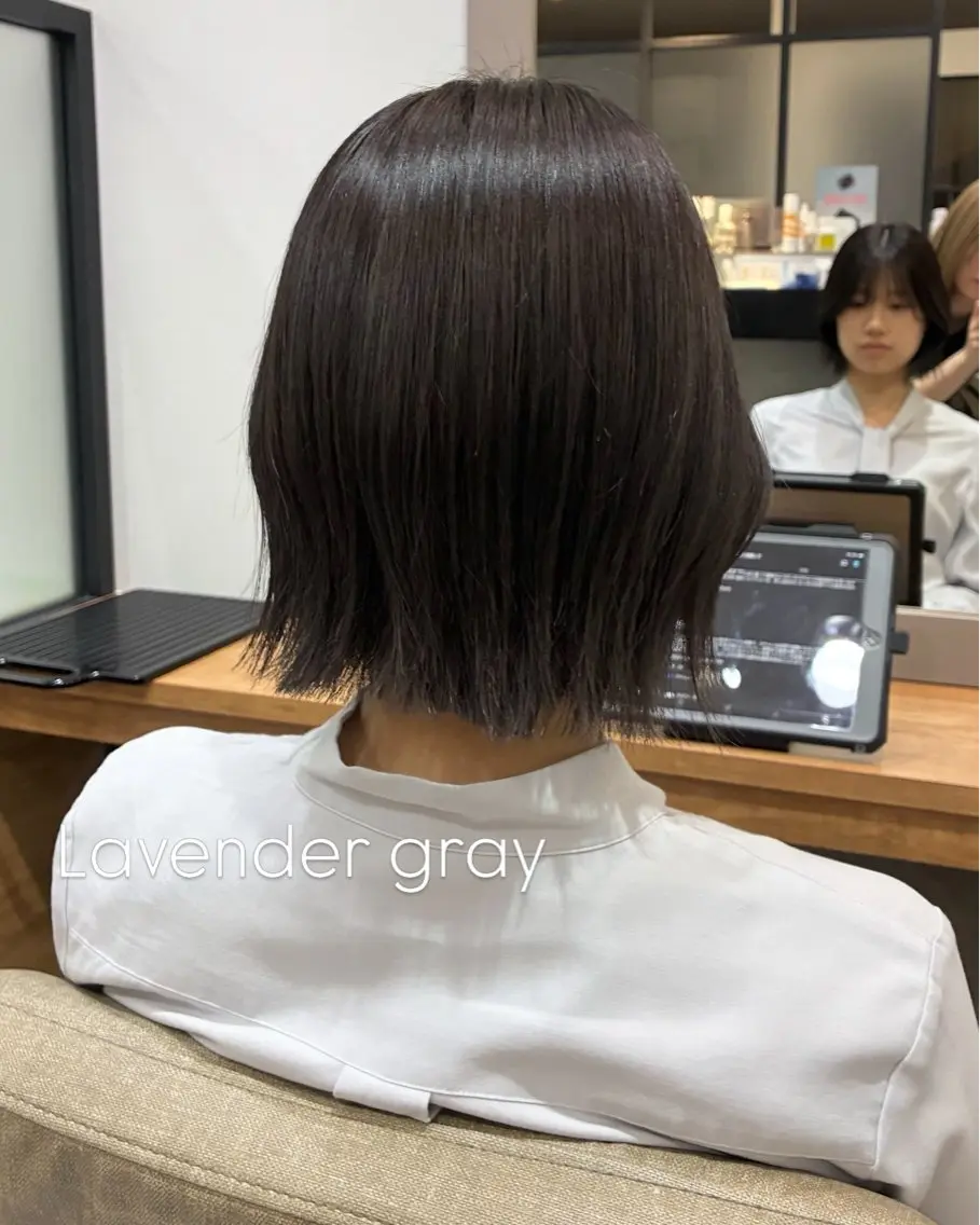 ショート ヘアカラー トリートメント 柴田真衣 /ナチュラル/半個室のヘアスタイル
