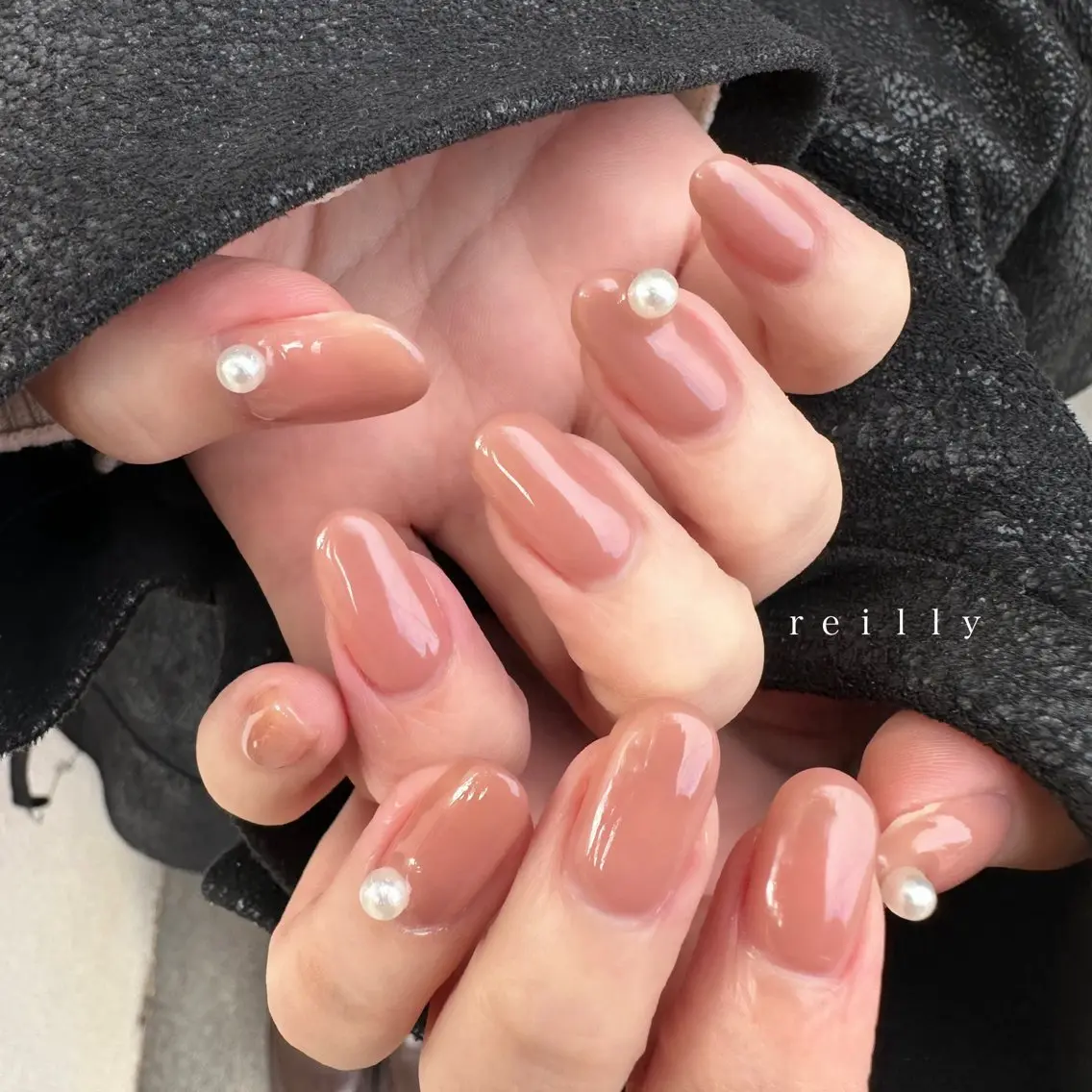 ネイル チークネイル 長さ出し フットネイル フレンチネイル ジェルネイル ハンドネイル Reillynail みさきのネイルデザイン