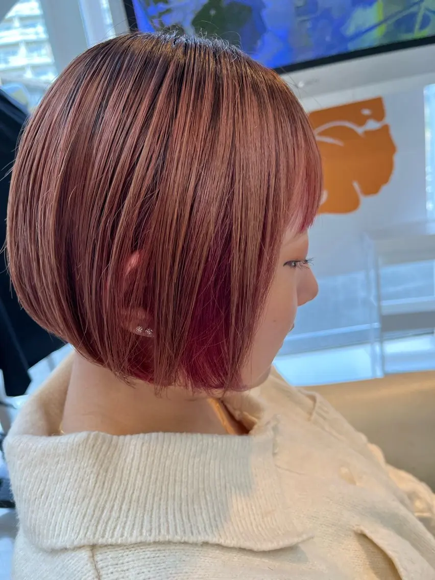 ショート カラー インナーカラー 柳川 玲也のヘアスタイル
