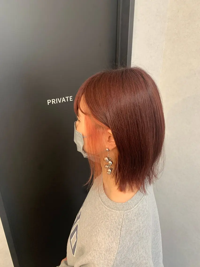 ショート カラー ハイトーンカラー ピンクカラー 臼井 真人のヘアスタイル