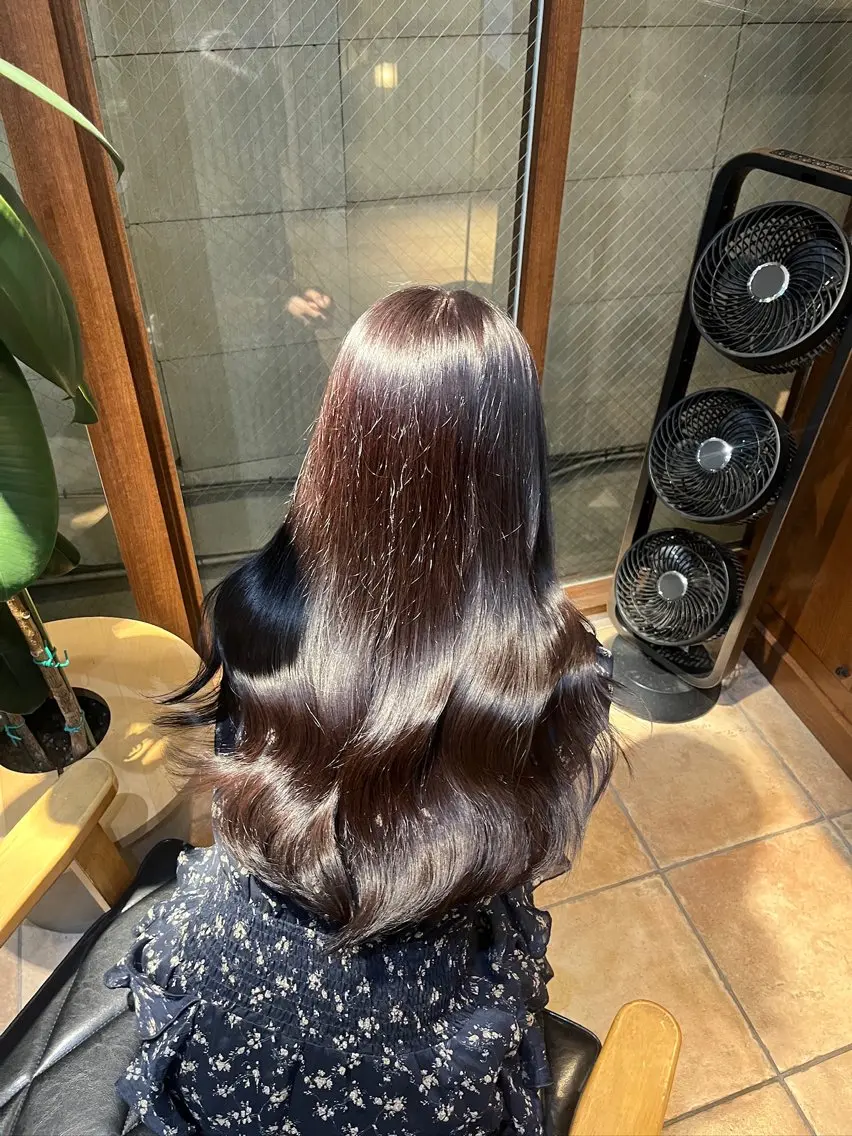 ロング カラー 透明感カラー ナチュラル透明感 カラー/なお🍊のヘアスタイル