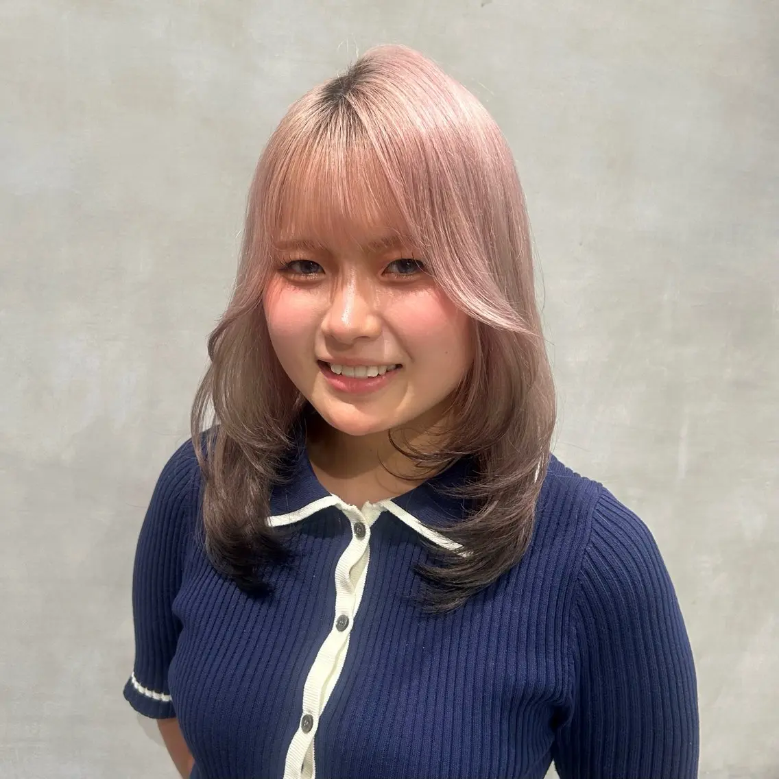 セミロング カラー 透明感カラー🫧 ✴︎meiのヘアスタイル