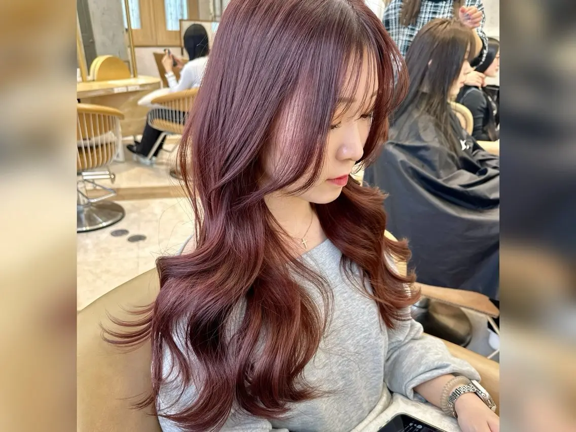 ロング カラー ヘアアレンジ カット ツヤ髪になりたい方へ 🩷柴田知亜希のヘアスタイル