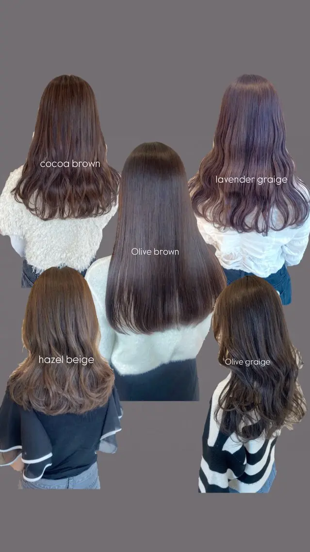 セミロング カット ヘアカラー Okamura Chisatoのヘアスタイル