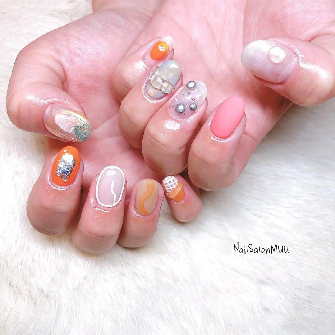 ネイル ハンドネイル 松村 みおのネイルデザイン