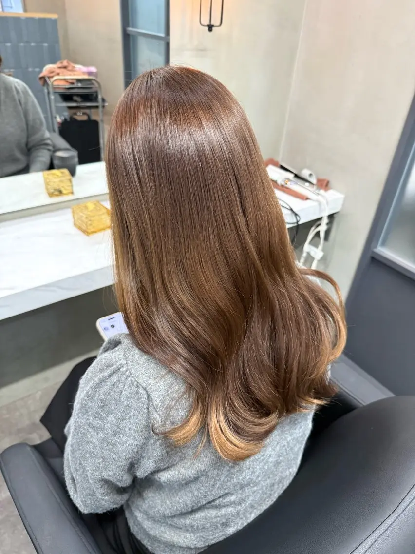ロング カラー ヘアカラー 木村 智美のヘアスタイル
