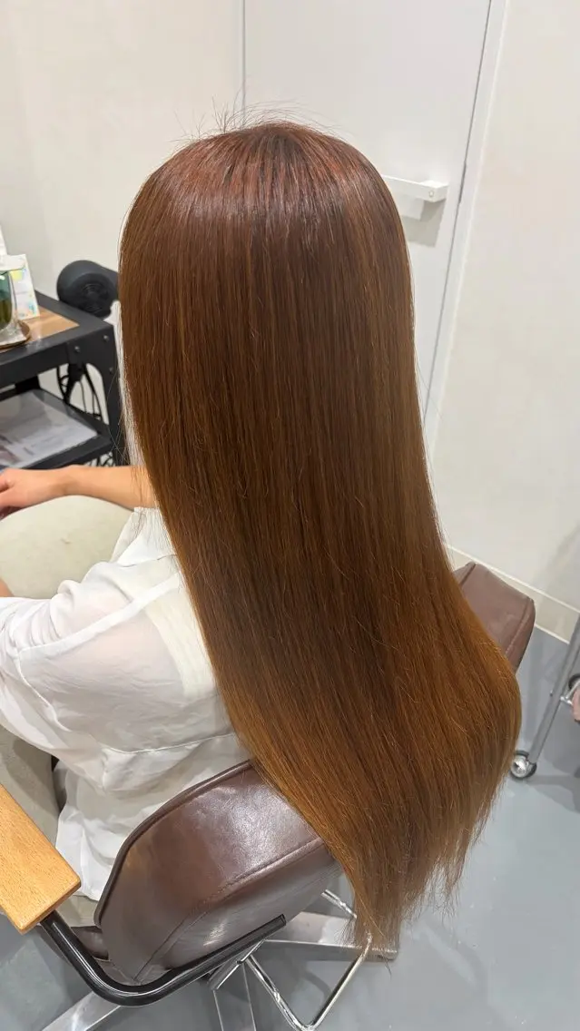 ロング 縮毛矯正 米澤 奈央のヘアスタイル