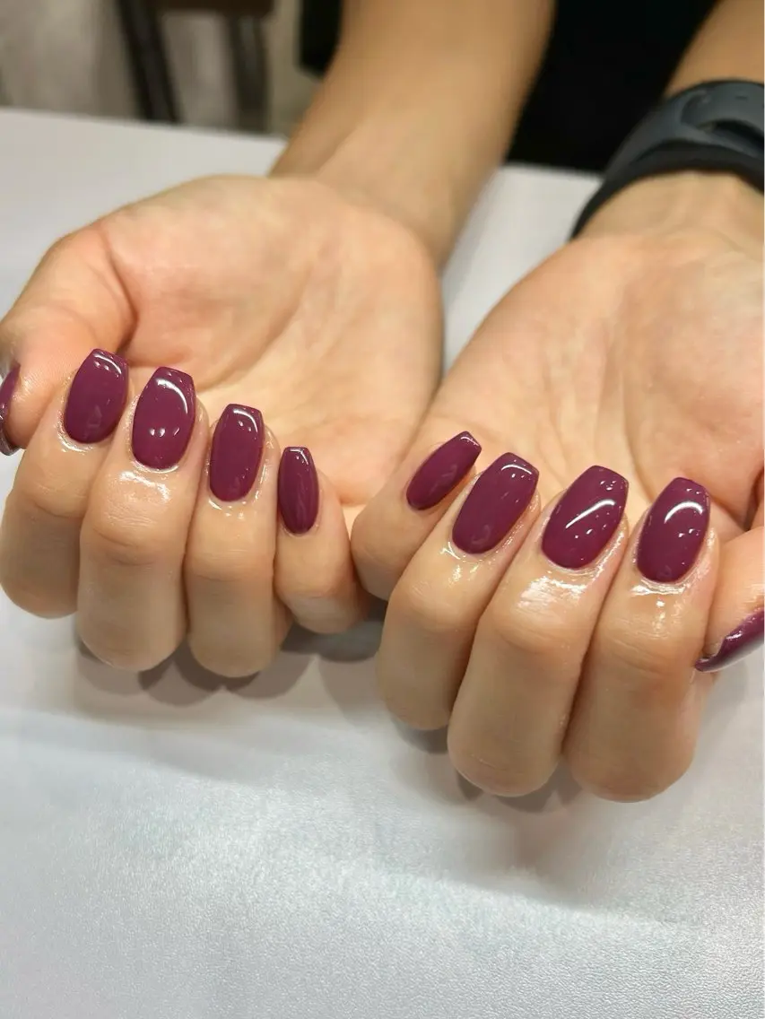 ネイル ワンカラーネイル ハンドネイル welina Miyukiのネイルデザイン