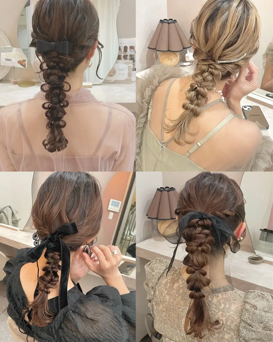 セミロング ヘアアレンジ Mila chihiroのヘアスタイル