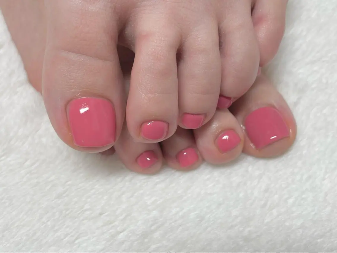 ネイル フットネイル ワンカラーネイル フットネイル riri-nail Rie Endoのネイルデザイン