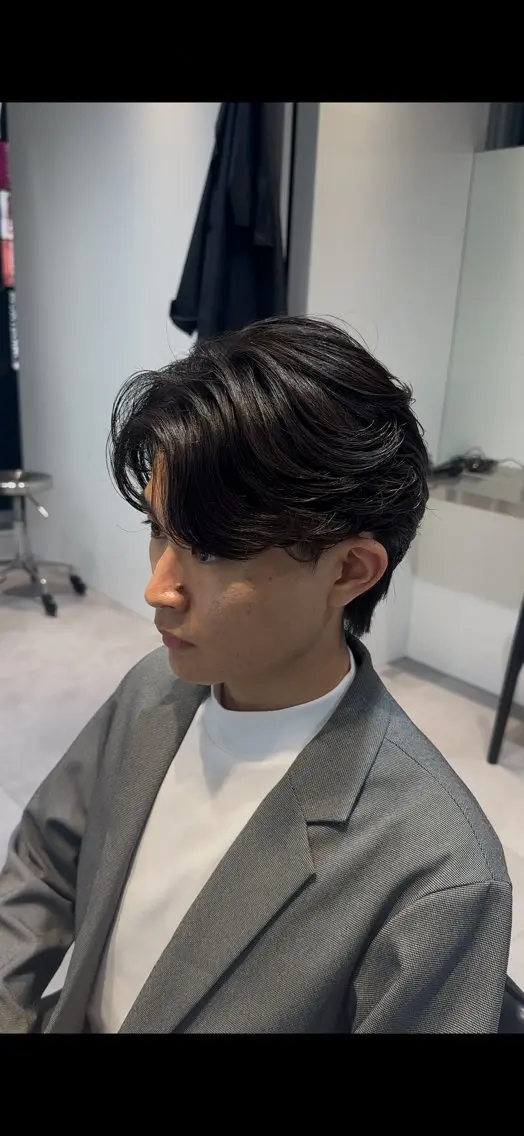 ショート パーマ メンズ メンズパーマ ニュアンスパーマ 似合わせパーマ🔥 河浪 大智のヘアスタイル
