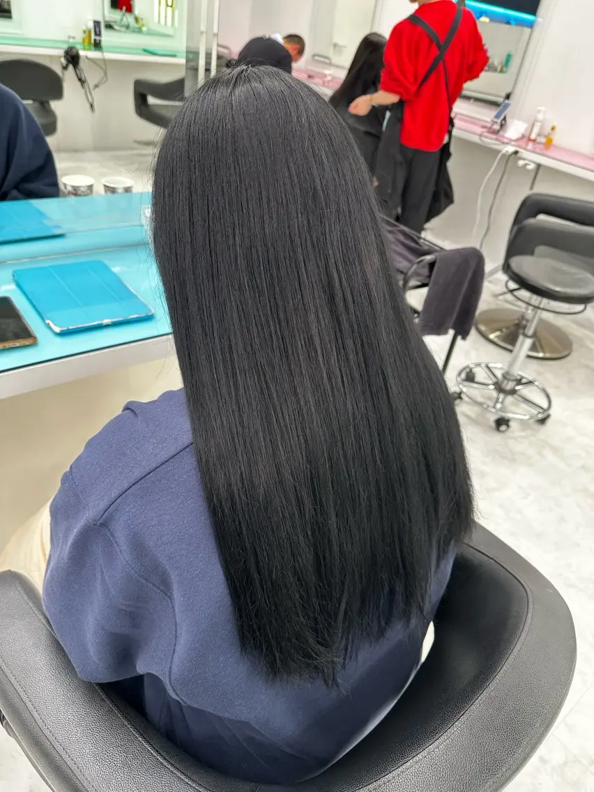 ロング カラー 中韓レイヤー/ ブラウン🤎はやとのヘアスタイル