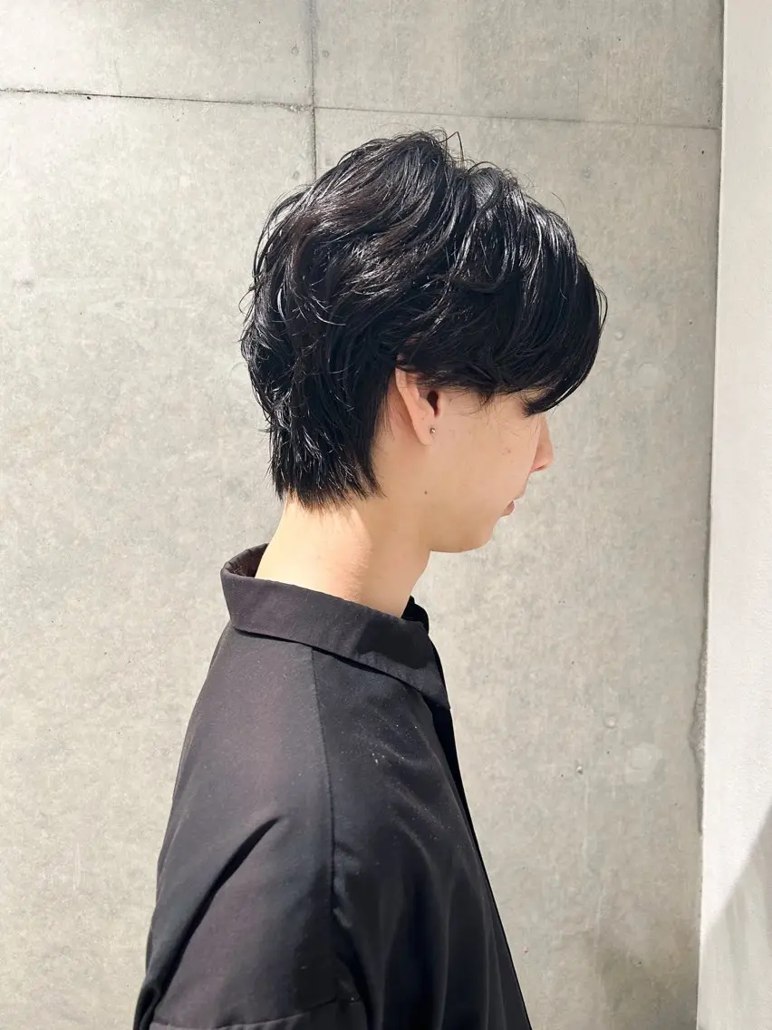 パーマ メンズ カット パーマ Ash 武蔵新城店のヘアスタイル
