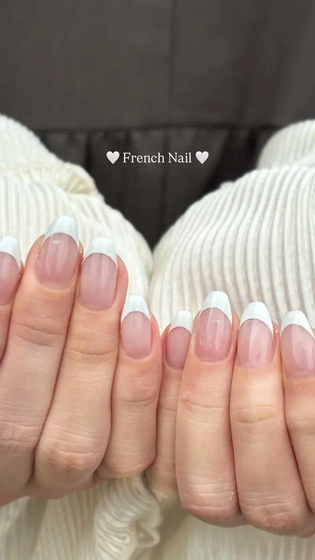 ネイル フレンチネイル just Nail Ravi┊︎miuのネイルデザイン