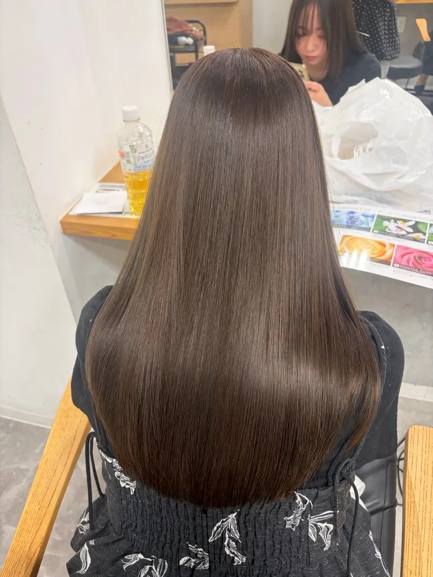 ロング カラー ヘアアレンジ ブラウンカラー 透明感カラー ダブルカラー エドルカラー ハイライトカラー ヘアカラー トリートメント misa🫧ナチュラ ル縮毛矯正/髪質改善のヘアスタイル