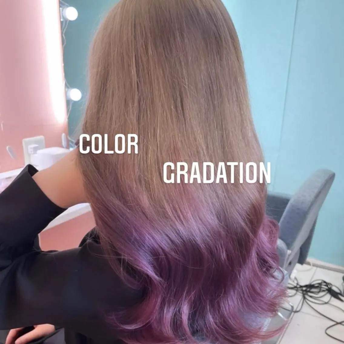 ロング カラー ヘアカラー トリートメント エクステ🩵ブリーチ 韓国ヘア🩵KAEのヘアスタイル