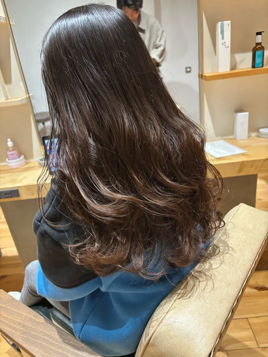 ロング パーマ 林 晃輔のヘアスタイル