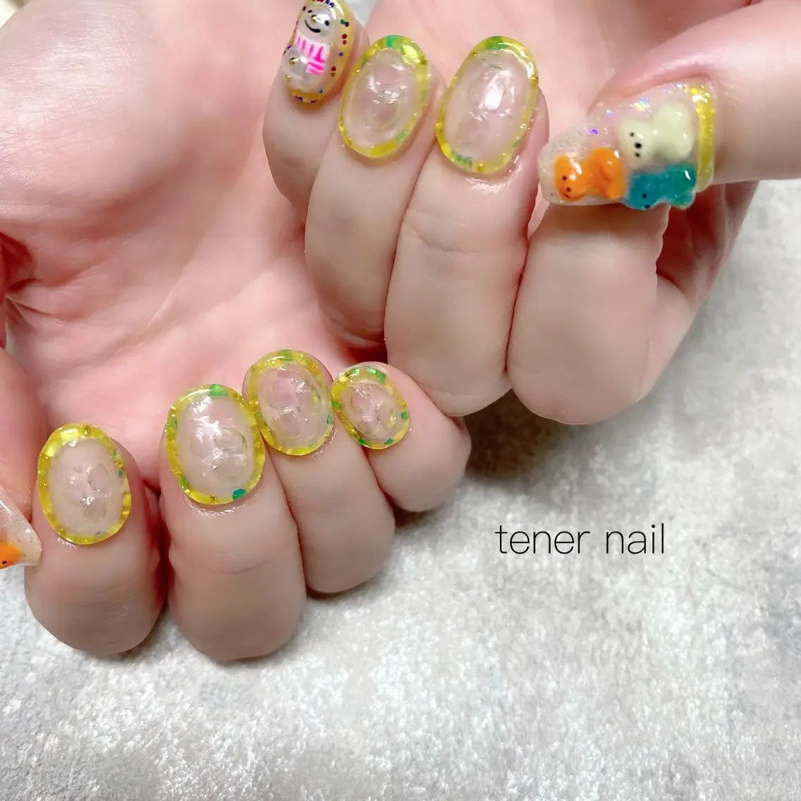 ネイル ぷっくりネイル ハンドネイル テネルネイル tener nailのネイルデザイン