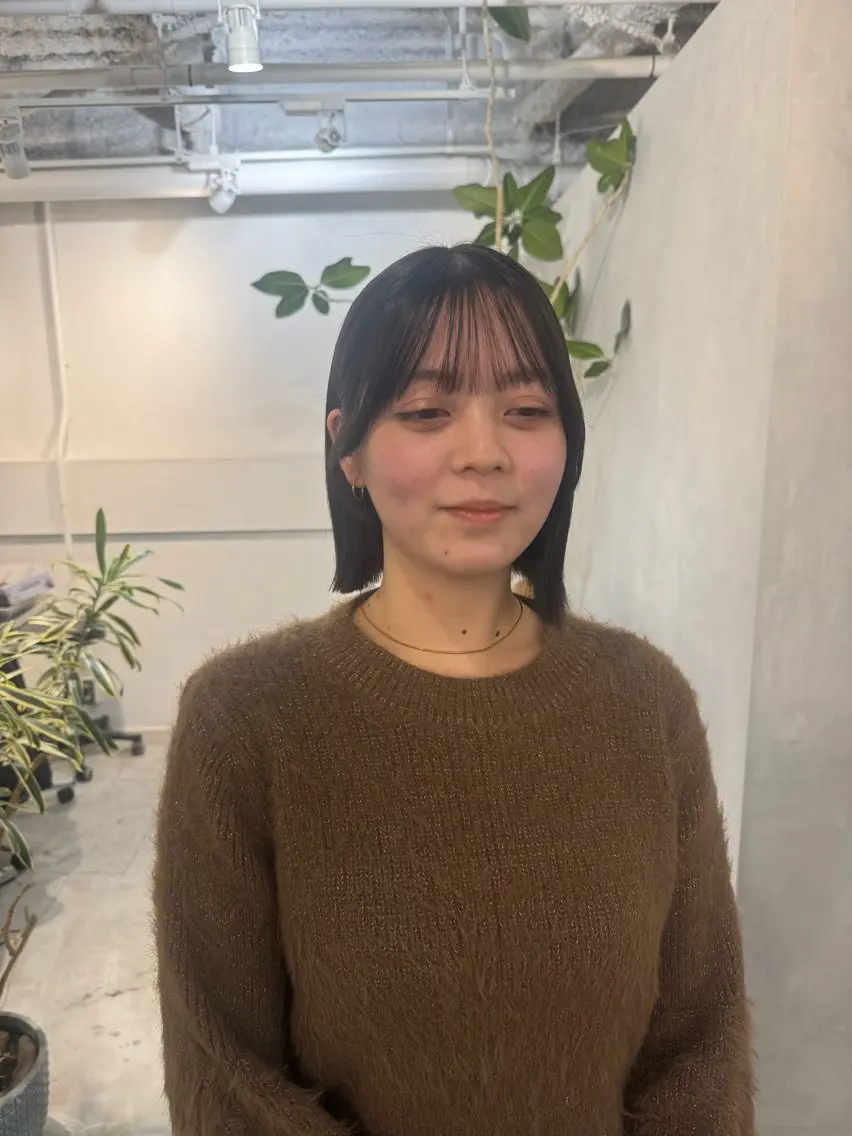 セミロング カット ヘアセット 新宿/顔周りカット +レイヤー=しずく♩のヘアスタイル