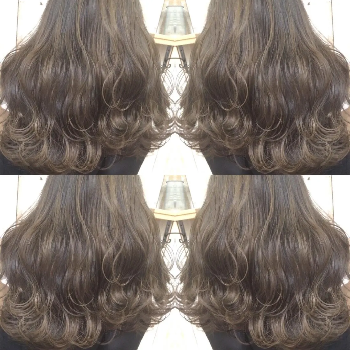 ミディアム カラー ベージュカラー 井上 一平のヘアスタイル