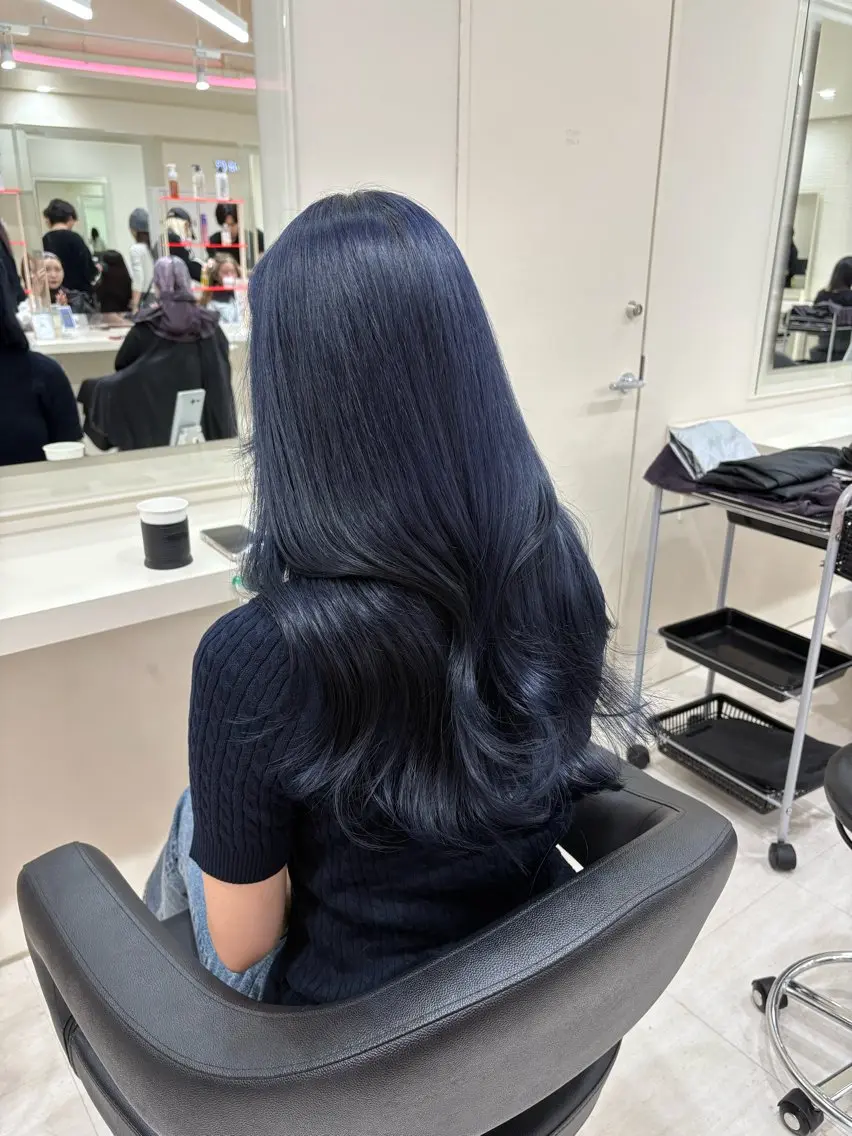 ミディアム カラー ヘアアレンジ ヘアカラー 💟RINNA 艶カラー💟のヘアスタイル