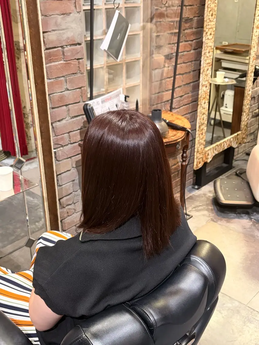 ミディアム カラー 大関 愛覇のヘアスタイル
