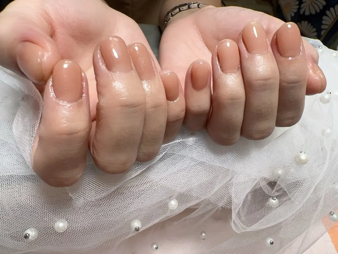 カラー ベージュカラー Nail NaNaのネイルデザイン
