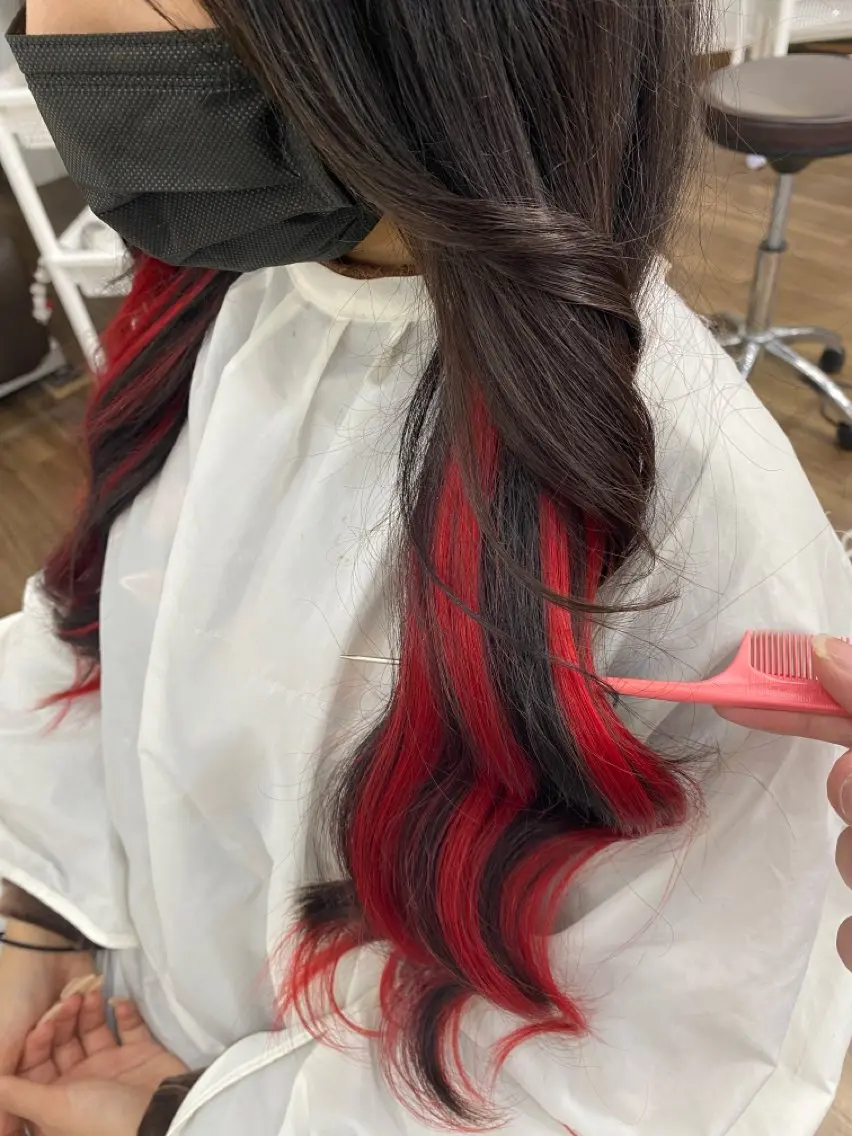 ロング ヘアアレンジ エクステ エクステ GLOSS 心斎橋 山上のヘアスタイル