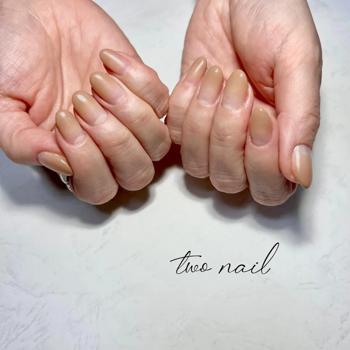 ネイル アートネイル フットネイル ハート ニュアンスネイル ホワイト ハンドネイル two nailのネイルデザイン