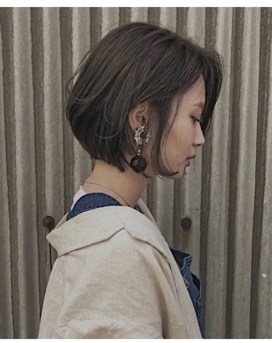 ショート ボブ／カラー／ 永沼 桜のヘアスタイル