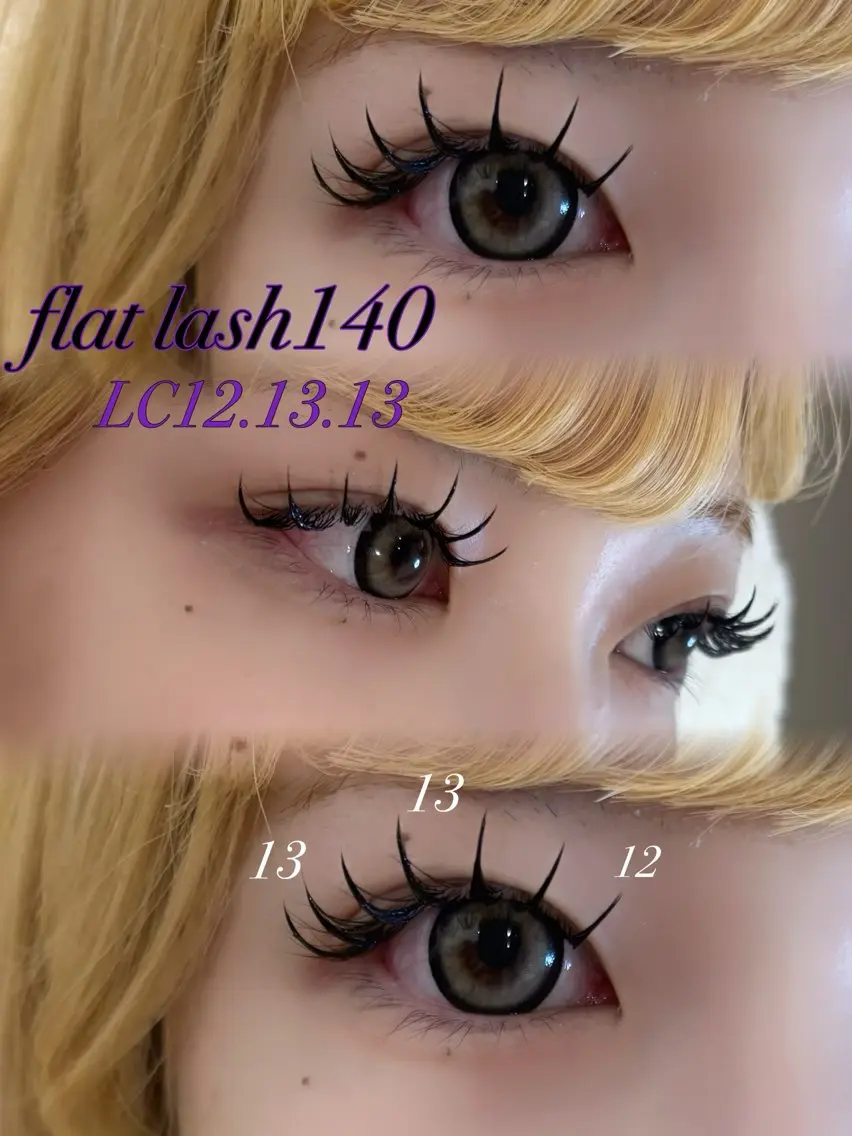 マツエク・マツパ 束感まつ毛 フラットラッシュ マツエク Due S 🎀Momokoのマツエク・マツパデザイン