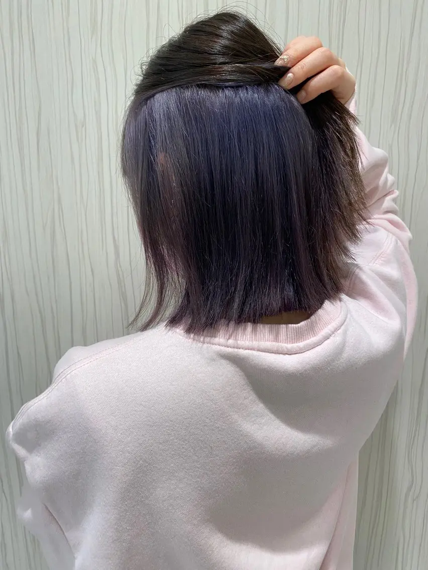 ミディアム カラー ヘアアレンジ カット ヘアカラー トリートメント 🥀暖色韓国ヘア💕 保科侑花のヘアスタイル