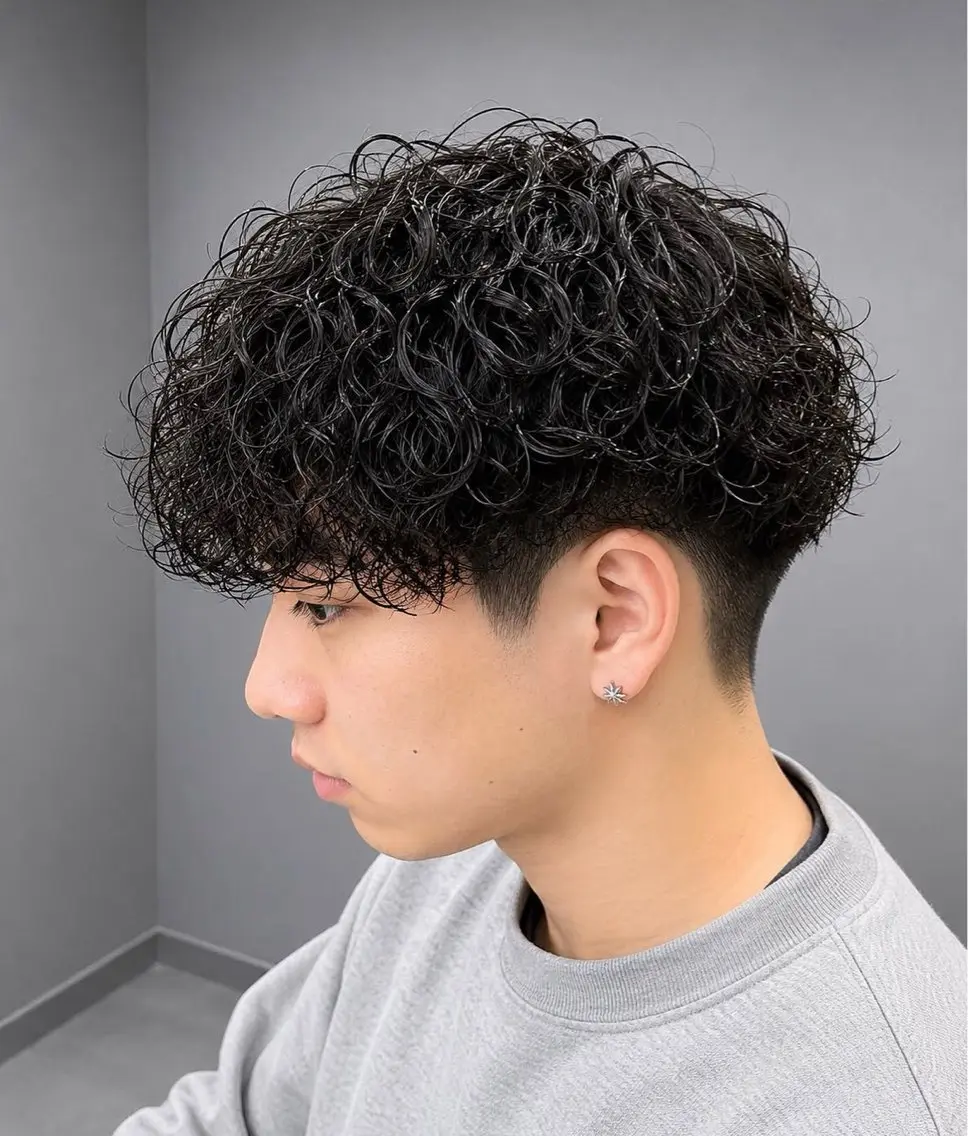 パーマ メンズ 波巻きパーマ カット パーマ TAKU メンズパーマのヘアスタイル