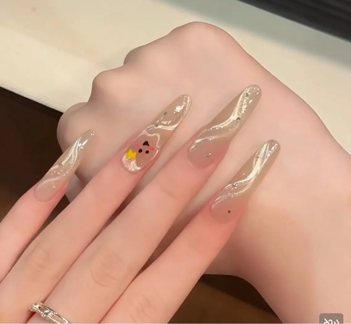 ネイル アートネイル オーロラネイル チークネイル フレンチネイル ガラスフレンチ ハンドネイル 🎀🎀YooLi Nail Salonのネイルデザイン