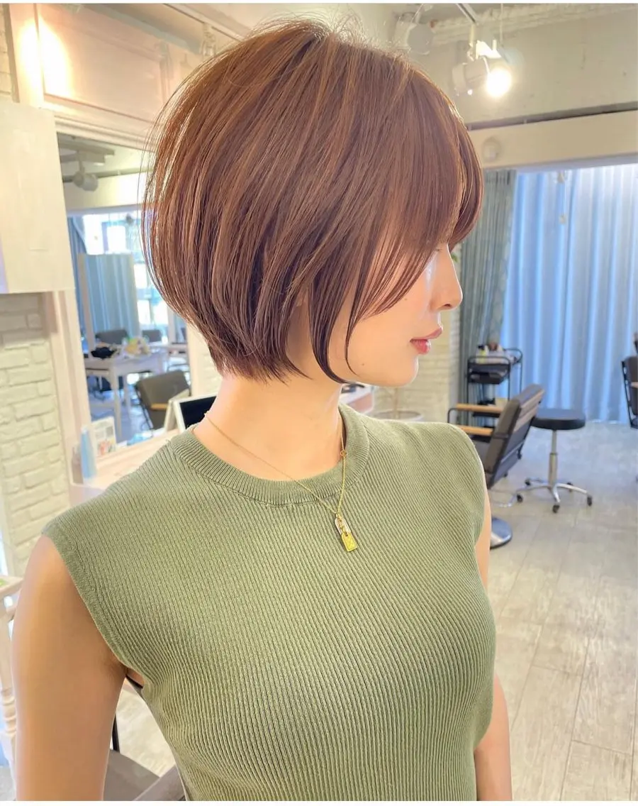 ショート カラー 似合わせカット カット ヘアカラー 透明感カラー 中嶋 将城のヘアスタイル