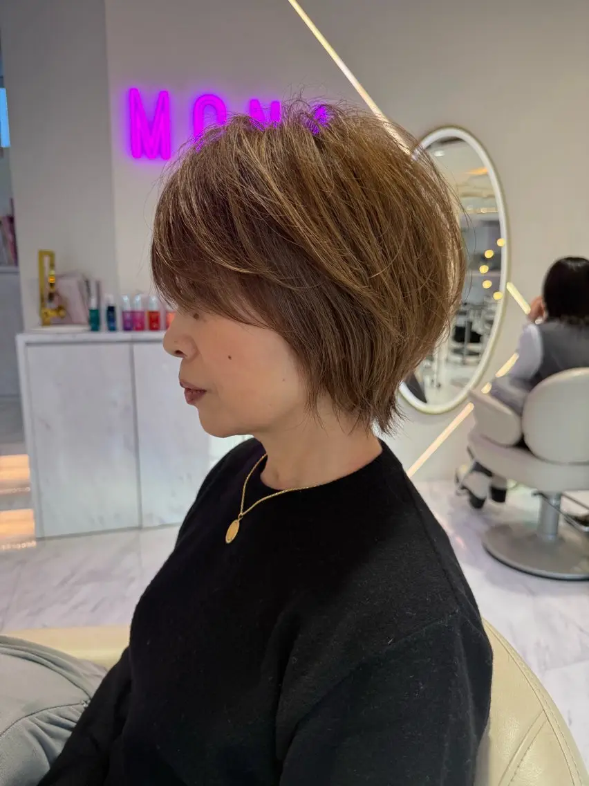 ショート カラー カット 🌟TOSHI/透明 感カラー/ショートのヘアスタイル
