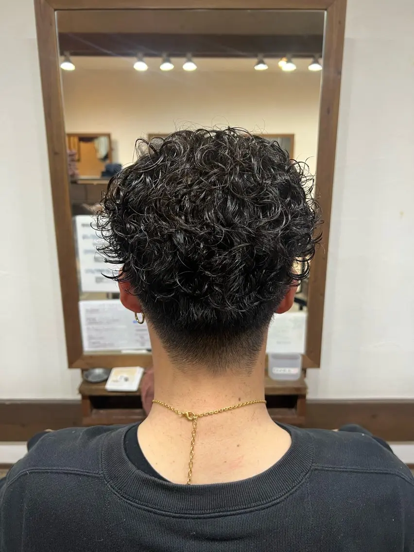 パーマ メンズ メンズパーマ カット パーマ joliefille 高石店☘️熊澤丈将のヘアスタイル