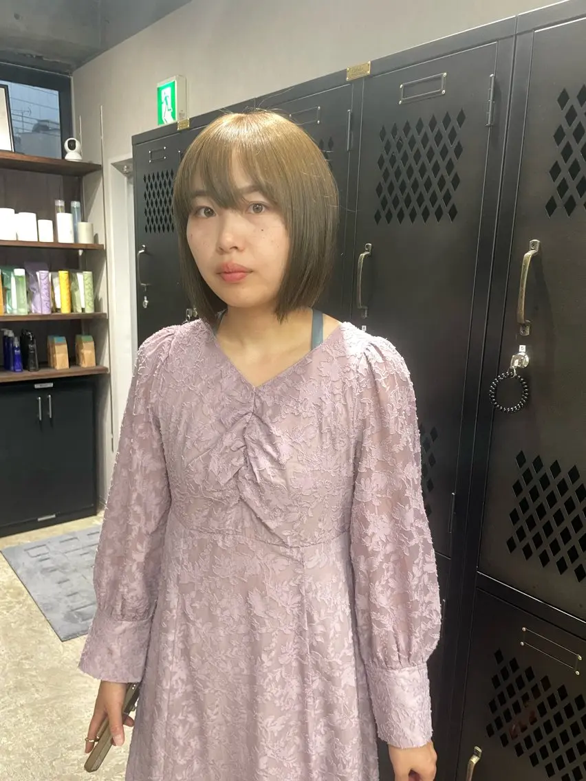 ミディアム カラー ブリーチ ブリーチなしカラー ヘアカラー ニュアンスカラー/ 🫧レミ(坊主)のヘアスタイル